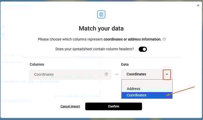 3 match coordinates