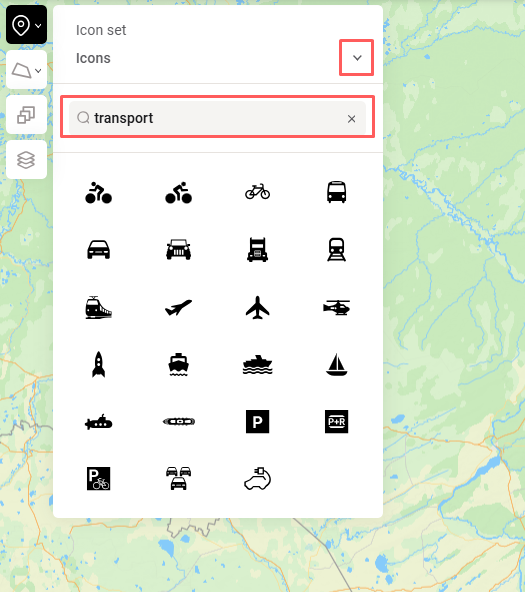 Add – Icons & Text boxes