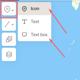 Add text Mapcreator next