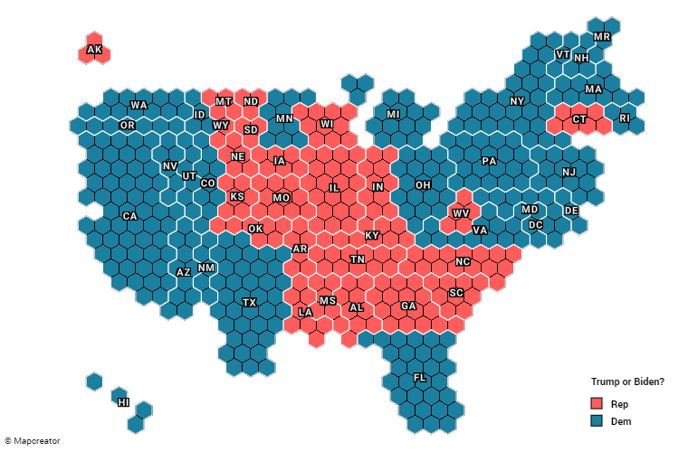 Electoral Votes Tilegram