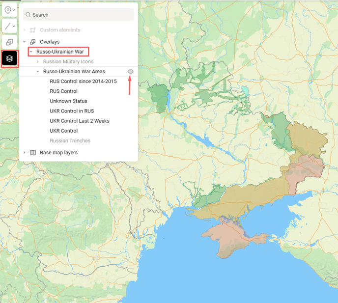 Mapcreator Next russo ukraine ma