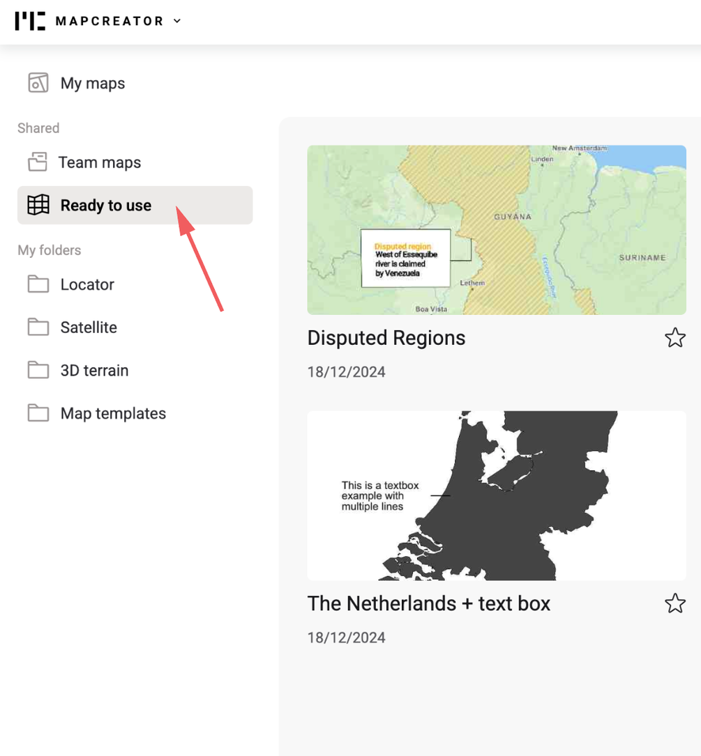 Map To Use Ready to use maps