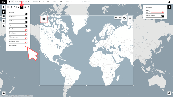 Searching in interactive maps_active step 1