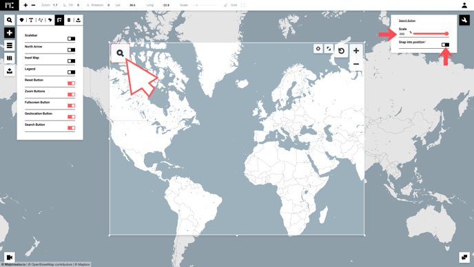 Searching in interactive maps_adjust step 2