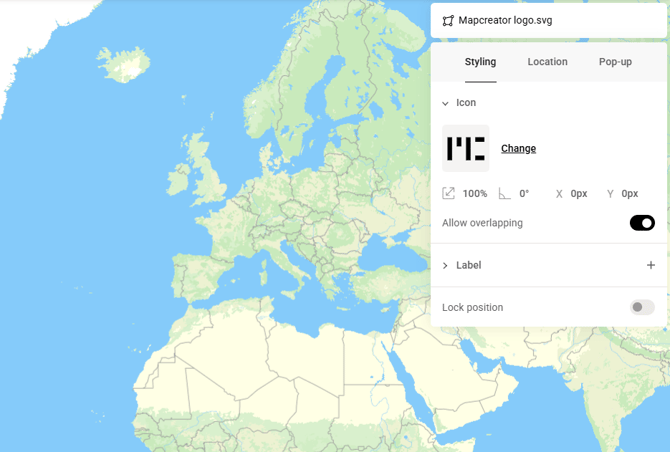 custom svg styling menu