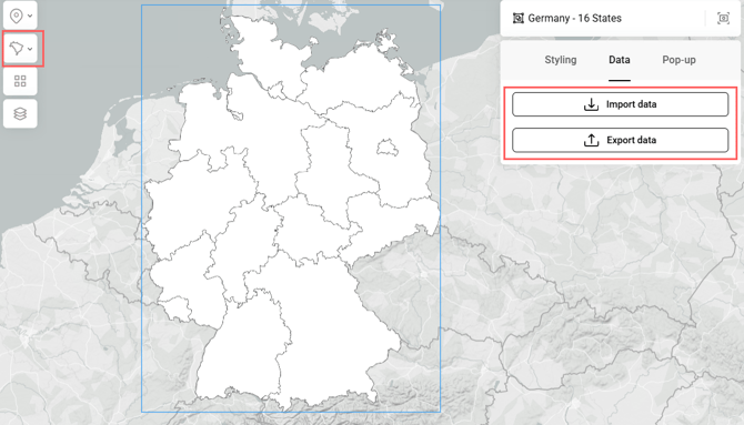 import export data table