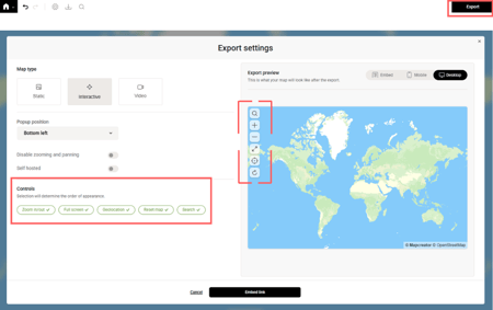 interactvie controls