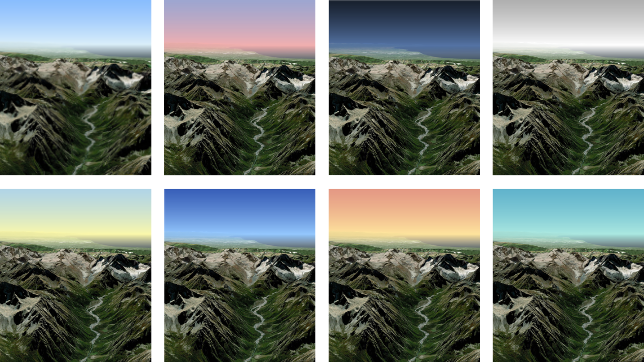 sky and fog examples