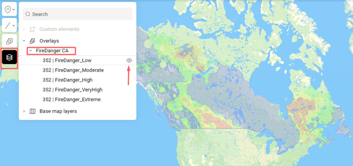 style fire danger in mapcreator next