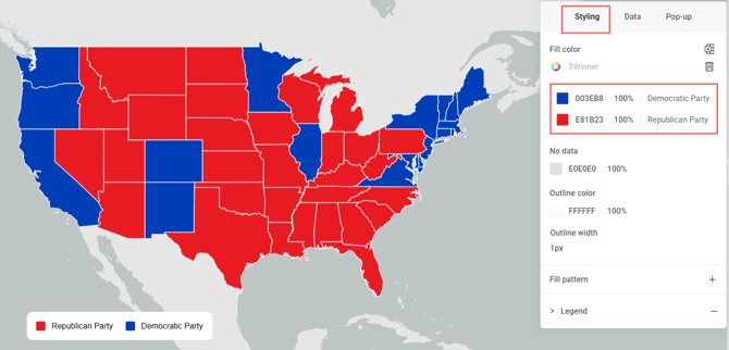 styling electoral data
